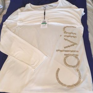 Calvin Klein Sequined Long Sleeve NWT